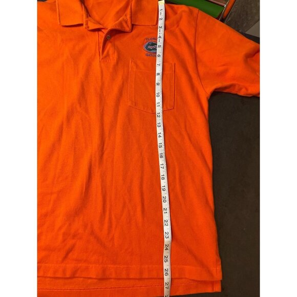 University of Florida Gator Logo Orange Collared Golf Shirt Sz M - Picture 8 of 9